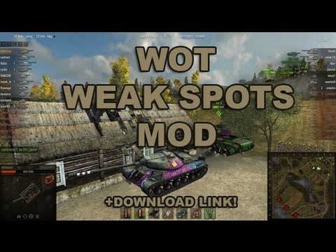 world of tanks weak spots mod install