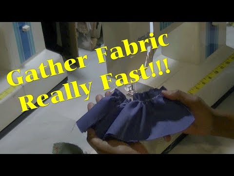 Craft Ideas Leftover Fabric on How To Gather Fabric Fast   Quick And Easy Steps