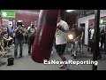 brandon rios vs manny pacquiao rios on heavy bag EsNews Boxing