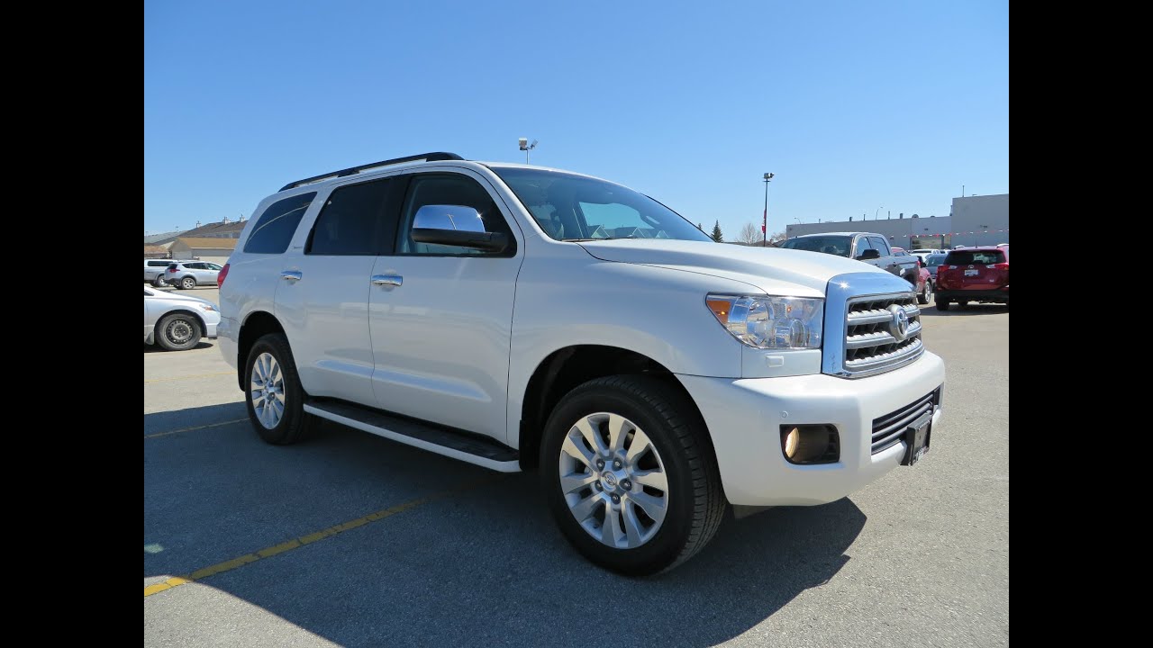 2014 Toyota Sequoia Platinum Review, Start Up and ...