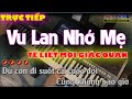 Vu Lan Nhớ Mẹ - Nhạc Sống Tone Nam - Ngọc Sơn Karaoke HD