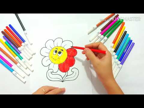 TÔ MÀU TRANH Bông hoa Thần Kì