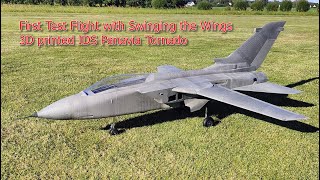 First Test Flight With Swinging The Wings 3D Printed Ids Panavia Tornado