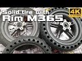 Solid Futurustic Tire with Rim for Xiaomi M365 scooter at least Easy to use