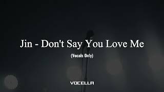 Jin - Dont Say You Love Me Acapellavocals Only