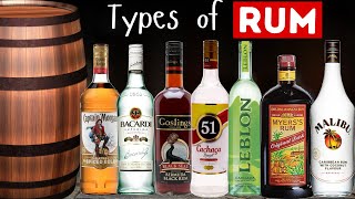 Types Of Rum I Rum Brands I Rum Tails I White Rum I Dark Rum I Bacardi Rum I Alcoholic Beverages