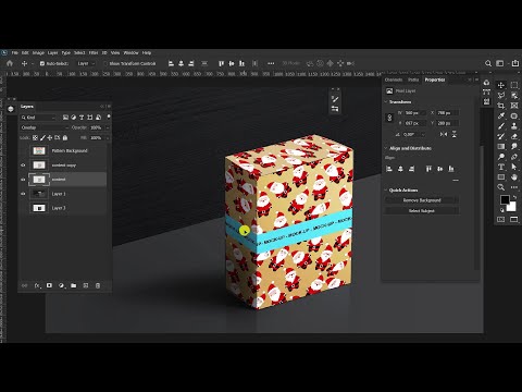 How to create a Mock up Box with Vanishing Point tool Photoshop CC 2020 Tutorial #39
