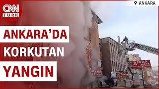 Ankara'da Mobilya Atölyesinde Yangın Çıktı! Ekipler Müdahale Ediyor...  | CNN TÜ
