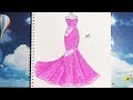Draw Wedding Dress 16 - Vẽ Váy Cưới 16 - An Pi TV Coloring