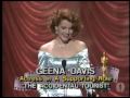Geena Davis winning Best Supporting Actress for 'The Accidental Tourist'