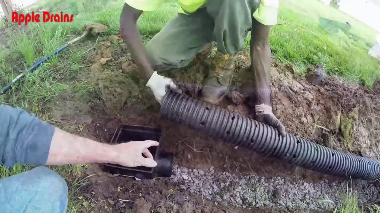 How To Install a FRENCH DRAIN in your back yard, Do It ...