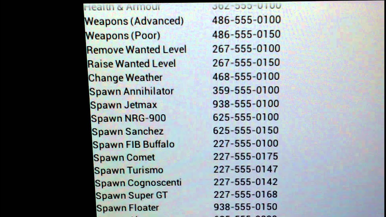 cheats for gta 4