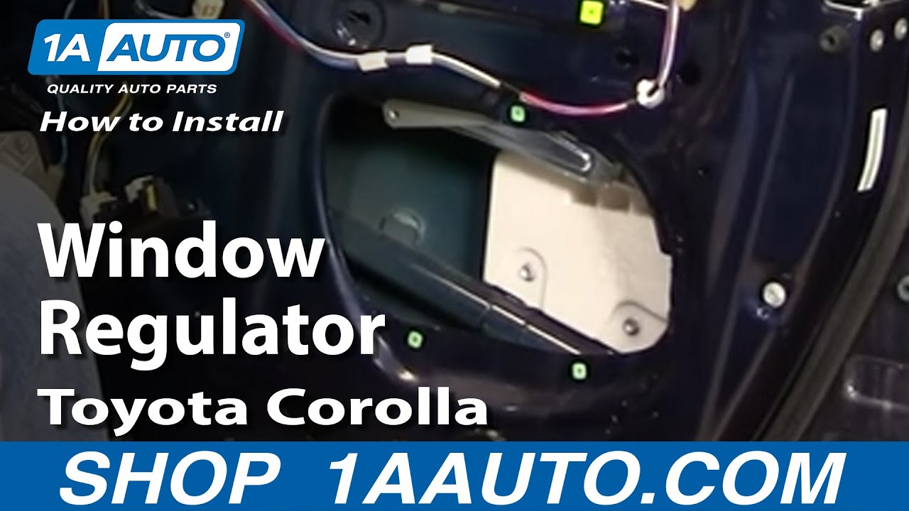 How To Install Replace Broken Window Regulator Toyota ...