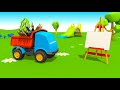 Мультфильм про Бульдозер. Учим цвета. Мультик раскраска про Грузовичка Леву