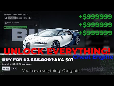 NFS UNBOUND UNLOCK EVERYTHING HACK GLITCH METHOD with CHEAT ENGINE!