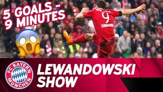 5⃣  Goals in 9⃣  Minutes: Lewandowski Show | Time Lapse | FC Bayern - VfL Wolfsb