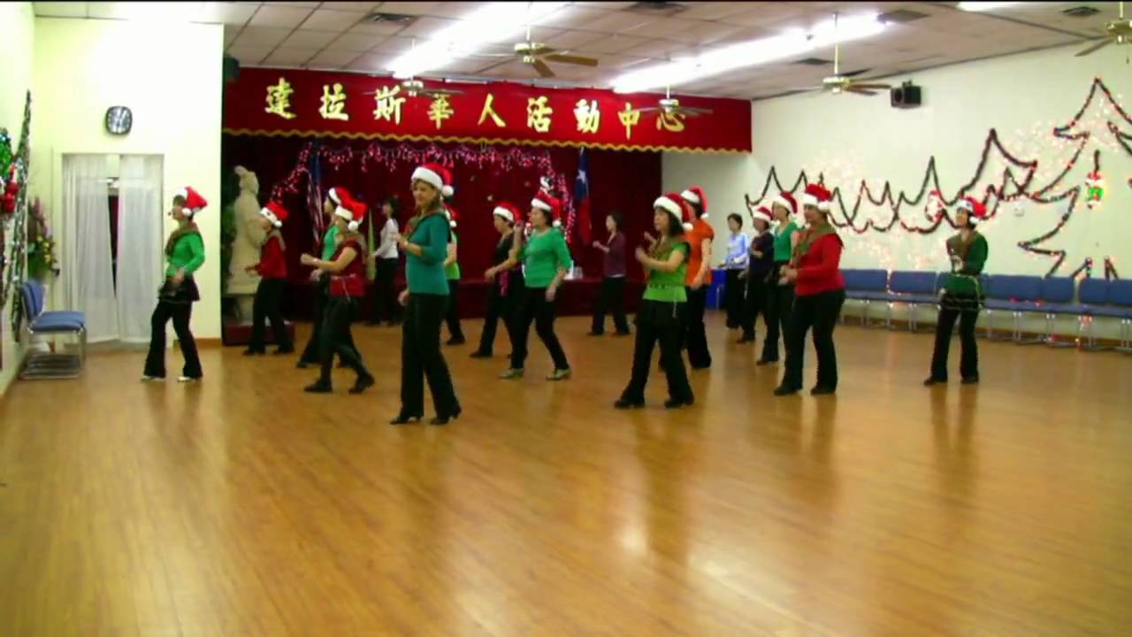 Christmas Rock - Line Dance (Dance & Walk Through) - YouTube