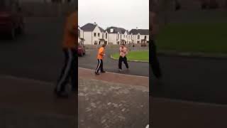 One punch street knockout