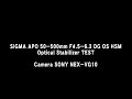 SIGMA APO 50-500mm F4.5-6.3 DG OS HSM / Optical Stabilizer TEST