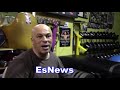 Sergei Lipinets working on explosive movements with tolik kminsky EsNews Boxing