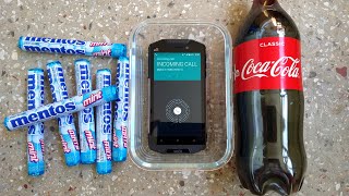 Coca Cola & Mentos Vs Ip68 Smartphone Incoming Call