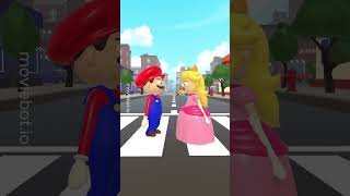 Peach And Mario Kiss And Get Married