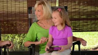 Bliss Hammocks Foldable Rocking Chair with Headrest and Canopy on QVC