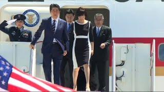 Japanese PM Shinzo Abe arrives in Florida