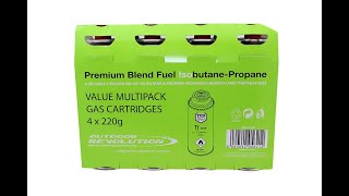 Outdoor Revolution Iso Butane 220G Gas Cartridge