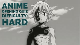 Anime Opening Quiz | 35 Openings | Difficulty: Hard