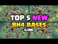 New Builder Hall 4 Bases 2024 | With Copy Link | Bh4 Trophy base . clash of clan.
