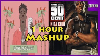 50 cent ft 21 savage - Bank account In Da Club REMIX - 1 hour version