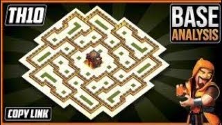Top 5 Town Hall 10 Th10 Base Layout Copy Link 2025 Clash Of Clans