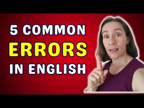 errors english common