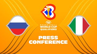 Russia v Italy - Press Conference | FIBA Basketball World Cup 2023 - European Qualifiers