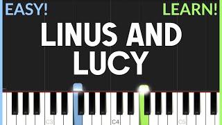 Linus And Lucy (Charlie Brown Theme) - Vince Guaraldi | EASY/MEDIUM Piano Tutori