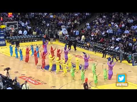 Bhangra Empire NBA halftime show - 2014 Bollywood Night at Golden...