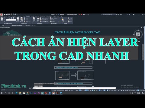 Cách ẩn hiện layer trong cad, hướng dẫn chi tiết lệnh layiso, layoff, layon.