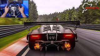 Lamborghini Essenza Scv12 Nürburgring Nordschleife | Forza Motorsport | Steering Wheels Gameplay