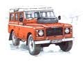 I ♥ Land Rover Series 3 1970s 1980s 88 County Station Wagon 109 inch V8 SW Art