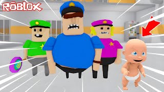 Patron Bebek Poli̇s Ai̇lesi̇nden Kaçiyor Roblox & Whos Your Daddy