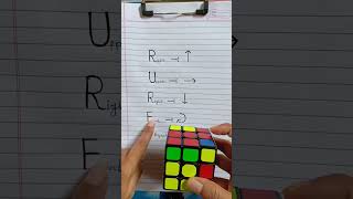 how to solve the 3 by 3 rubik's cube [slow]...#shorts