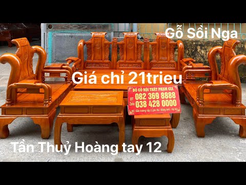Bàn ghế Tần Thuỷ Hoàng tay 12 gỗ Sồi nga, giá 21trieu đồng, hàng vân tuyển chọn- alo 082.369.8888