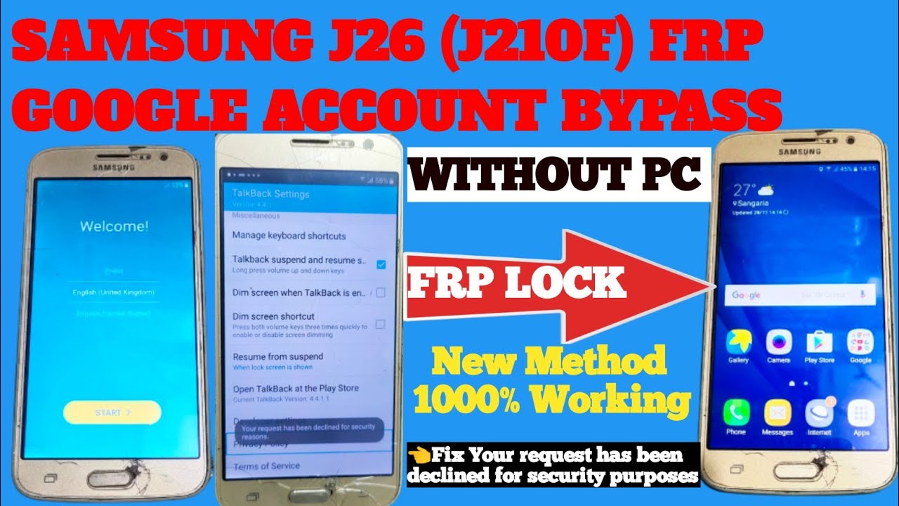 Samsung J2 6 (SM J210F) Google Account/FRP Bypass | Samsung J2 6 (SM J210F) Google Account/FRP Bypass |