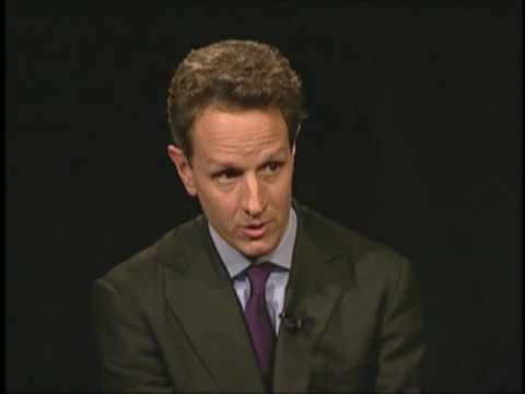 timothy geithner signature. Charlie Rose interview with Timothy Geithner, Secretary of the US Department