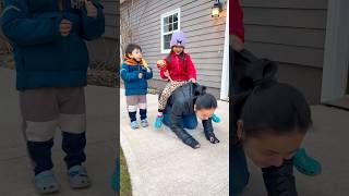 Mom Will Do Everything To Make Kids Happy