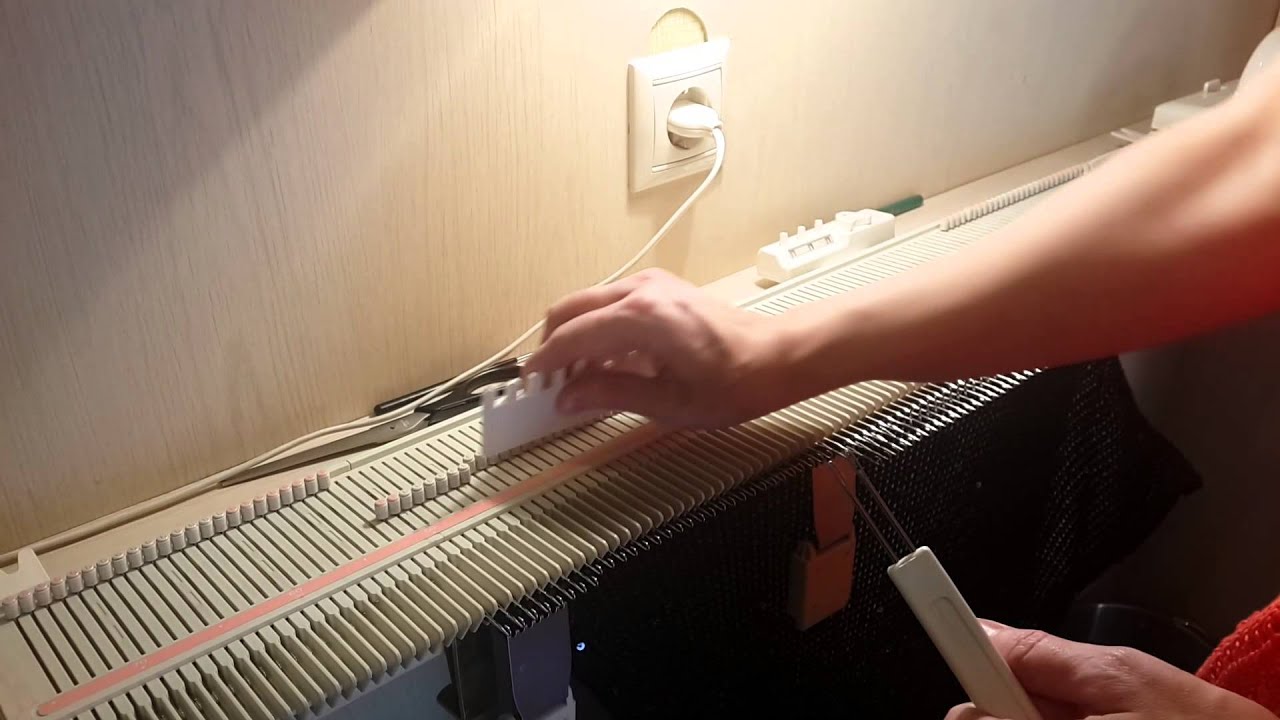 Вязание на машине видео частичное вязание Вязание на машине видео частичное вязание