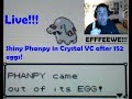Live!!! Shiny Phanpy on Crystal VC after 152 long hatches!