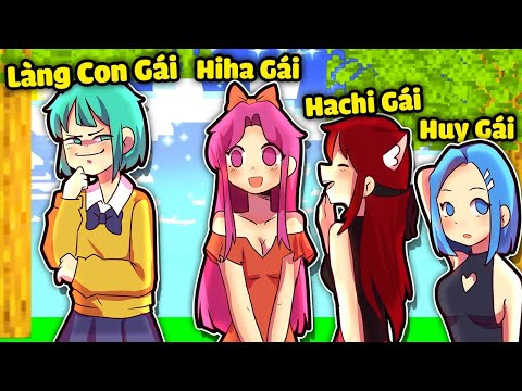YUMMIE BẤT NGỜ KHI CON TRAI LÀNG SINH TỐ BIẾN THÀNH GÁI TRONG MINECRAFT*LÀNG CON GÁI 😱