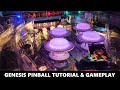 Genesis Pinball Tutorial, Gameplay & Robot Reveal (Gottlieb 1986)